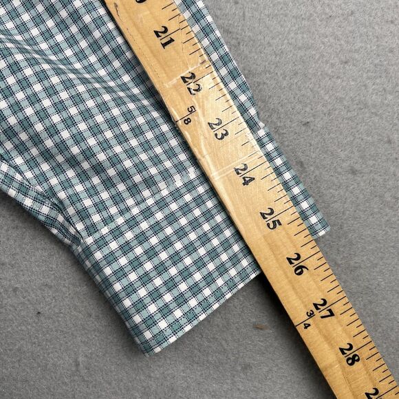 Brooks Brother The Original Polo Green Check Button Down Long Sleeve Shirt Men L - Picture 9 of 16